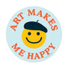 Happy Art Smiley Sticker