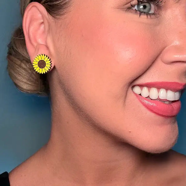 Sunflower Stud Earrings