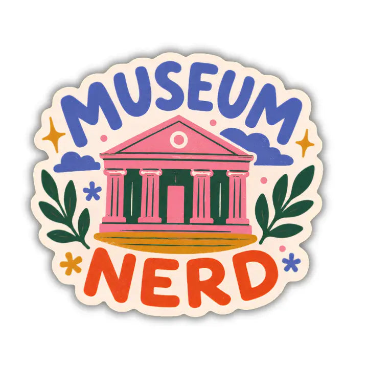 Colorful Museum Nerd Sticker