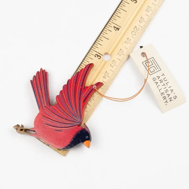 Cardinal Wood Orniment