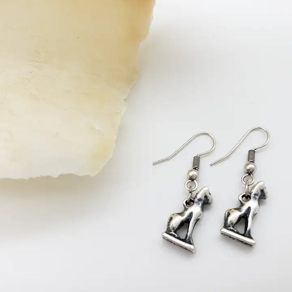 Egyptian Goddess Bastet Cat Earrings