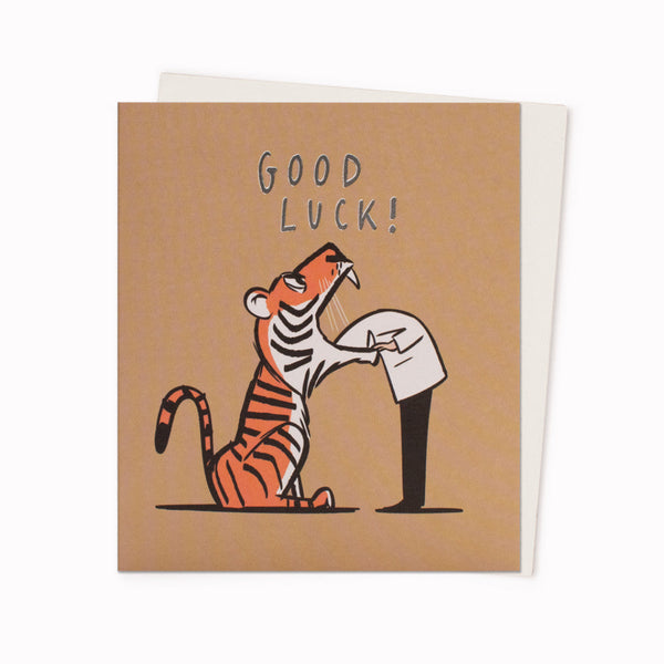 Into the Tigers Mouth Greeting Card