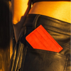 Red Leather Card Holder