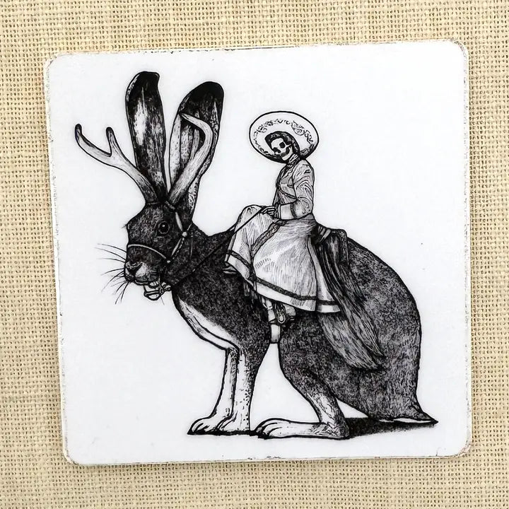 Jackalope Skelly Sticker