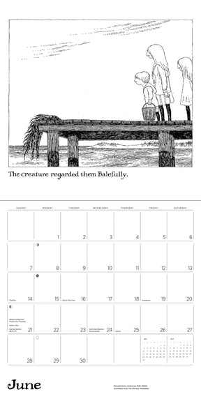 Edward Gorey 2026 Wall Calendar