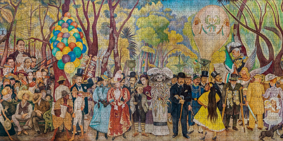 Diego Rivera: Dream of a Sunday Afternoon in Alameda Park 1000 Piece Jigsaw Puzzle