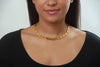 Meander Link Gold Finished Necklace