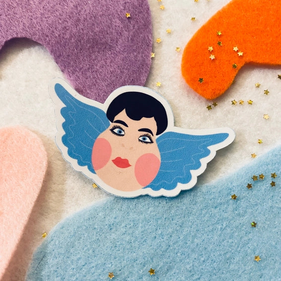 Mexican Chubby Angel Sticker