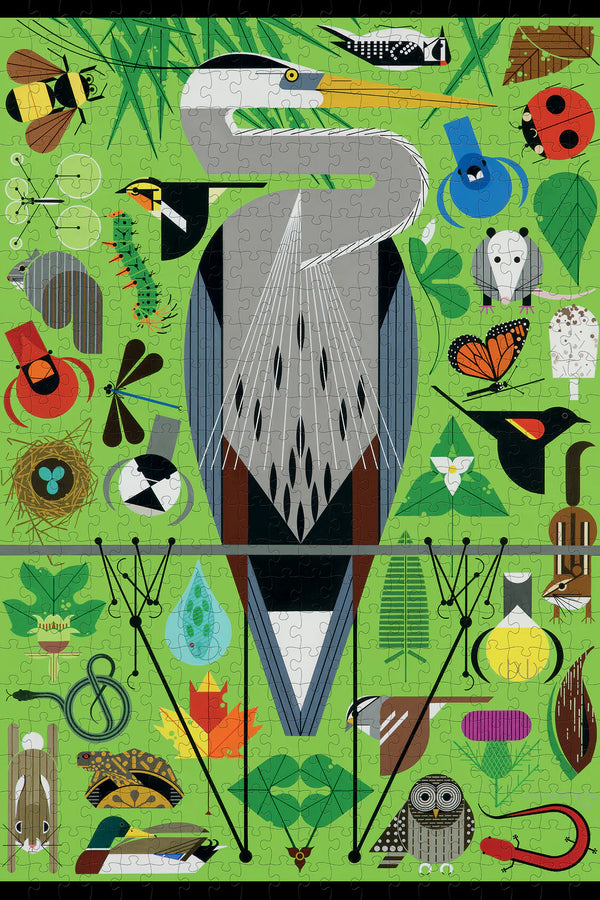 Charley Harper: Secret Sanctuary 500 Piece Jigsaw Puzzle