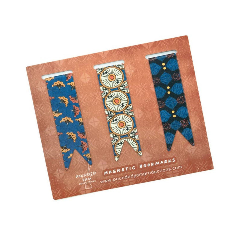 African Print Magnetic Bookmark Set