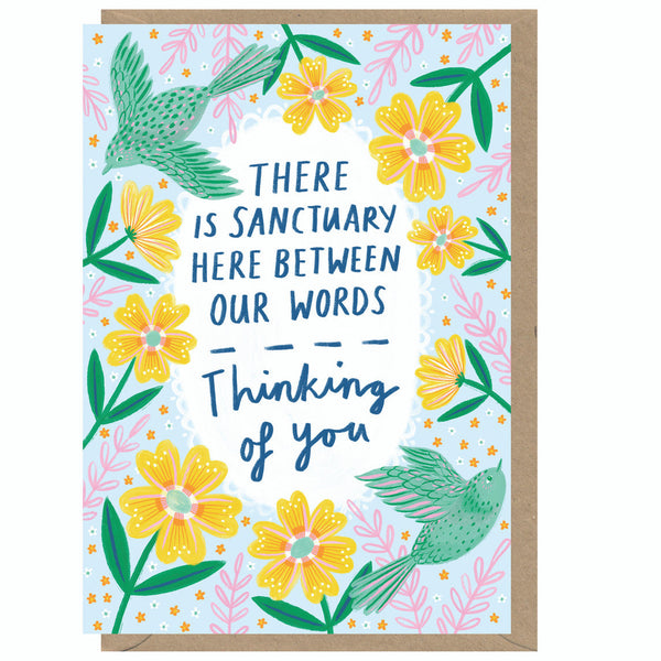 Thinking of You Birds Greeting Card