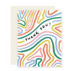 Bendy Lines Thank You Card