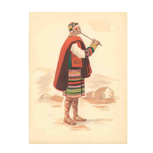 Print: Edouard Halouze - Costumes of South America