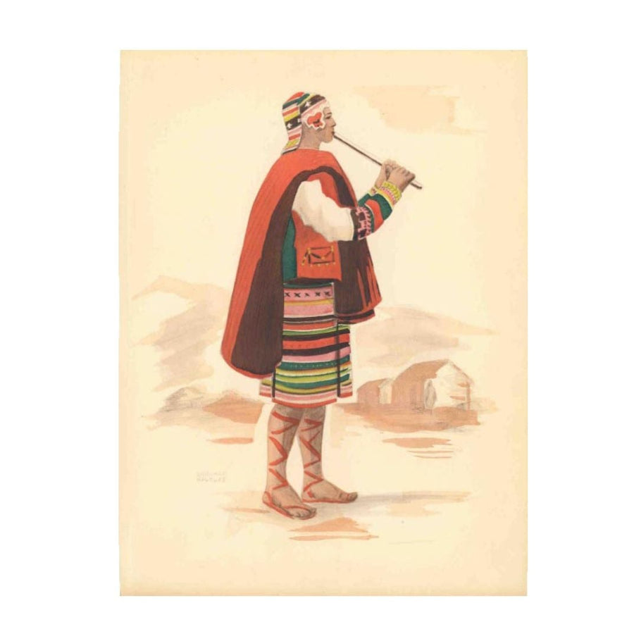 Print: Edouard Halouze - Costumes of South America