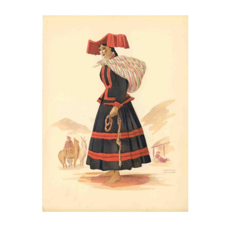 Print: Edouard Halouze - Costumes of South America