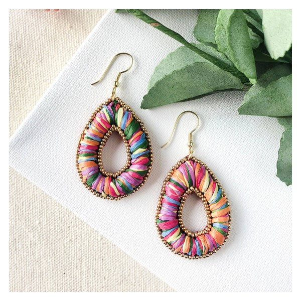 Candied Pillow Teardrop Earrings