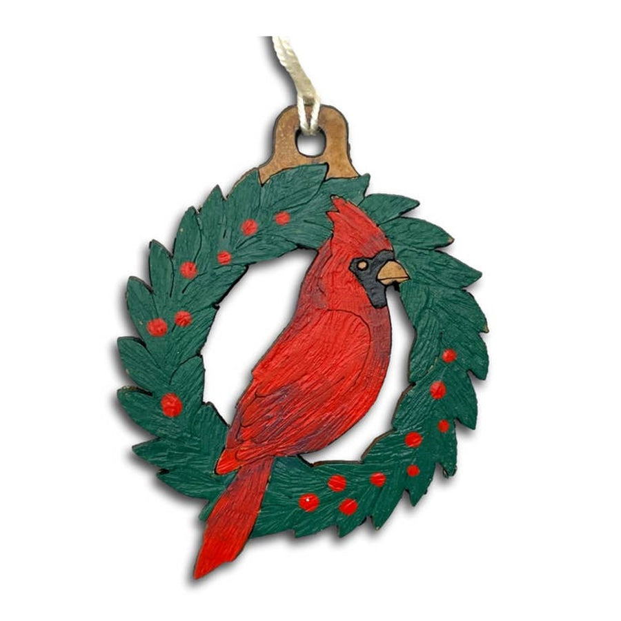 Cardinal Gourd Christmas Ornament