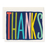 Colorful THANKS Greeting Card