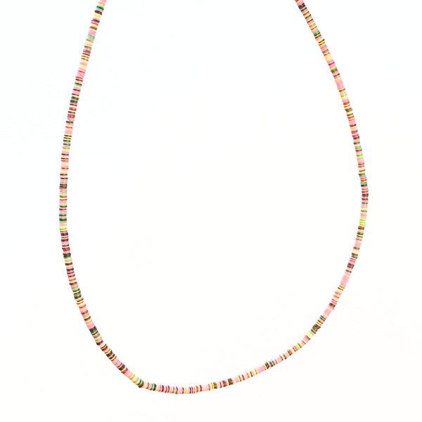 Pink Ghana Vinyl Necklace
