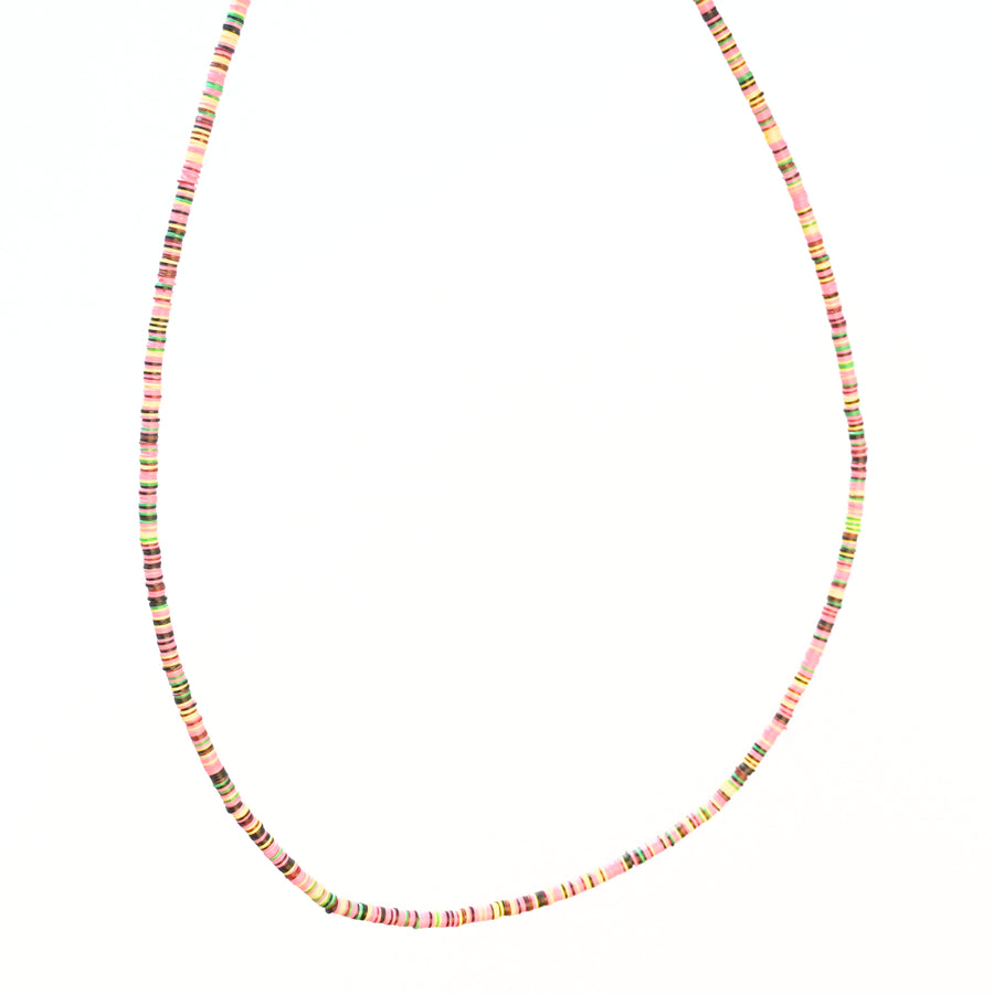 Pink Ghana Vinyl Necklace