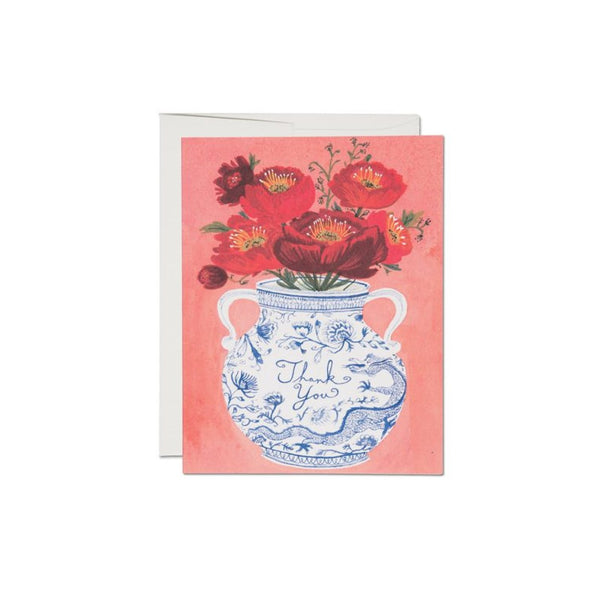 Dragon Vase Thank You Card