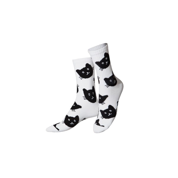 Eat My Socks Adult Flat Black Cat