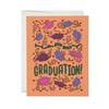 Cap Toss Graduation Greeting Card