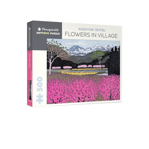 Kazuyuki Ohtsu: Flowers in Village 500 Piece Jigsaw Puzzle