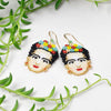 Frida Kahlo Beaded Earrings