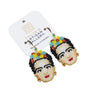 Frida Kahlo Beaded Earrings