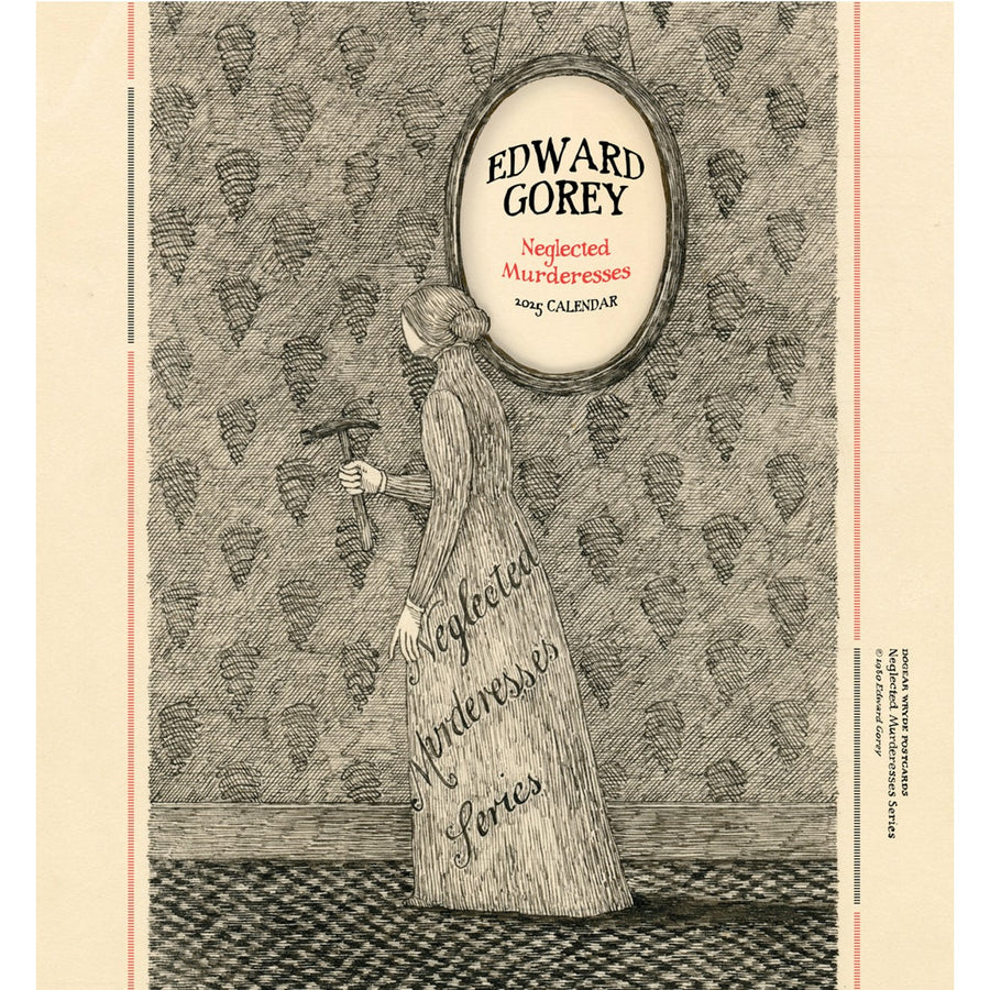 Edward Gorey: Neglected Murderesses 2025 Mini Calendar