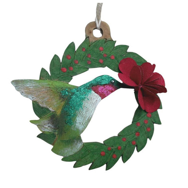 Hummingbird Gourd Ornament