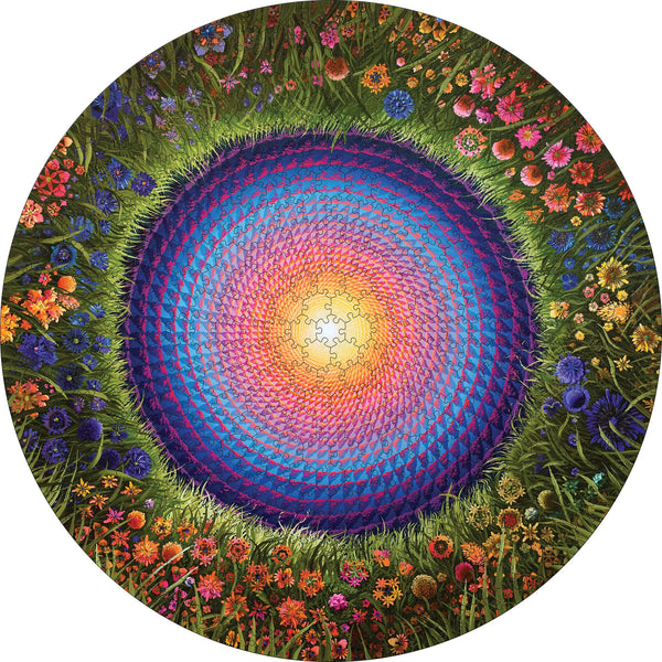 Justin Lovato: Flower Mandala 500 Piece Jigsaw Puzzle