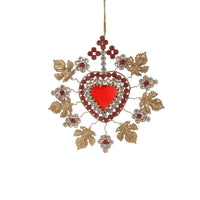 Jeweled Sacred Heart Ornament