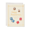Lucky Dice Anniversary Greeting Card