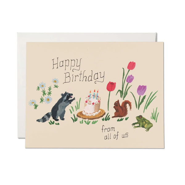 Birthday Critters Greeting Card