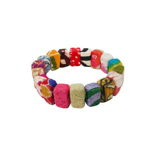 Kantha Block Bracelet