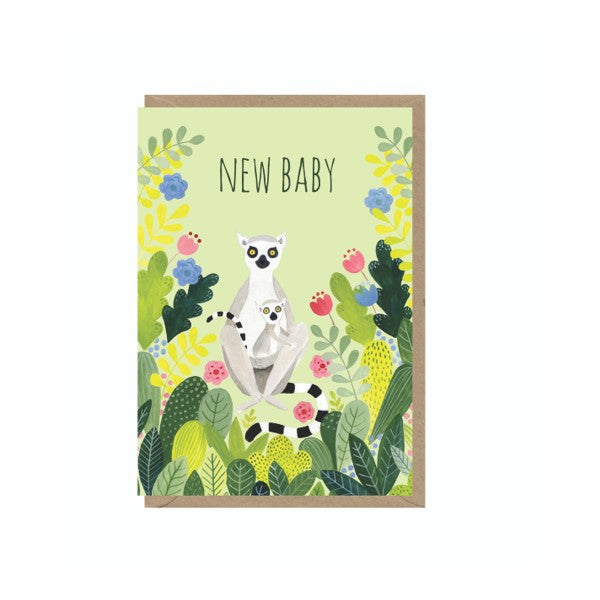 Lemur Baby Greeting Card