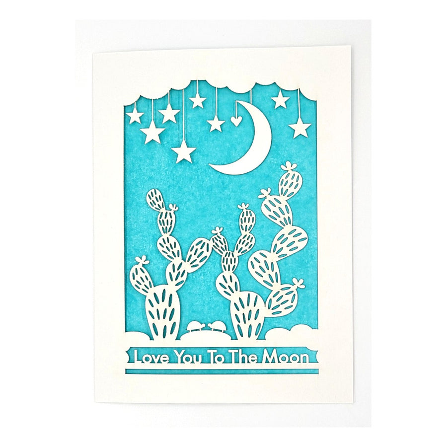 Love you to the Moon Greeting Card