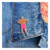 Luchador Enamel Pin