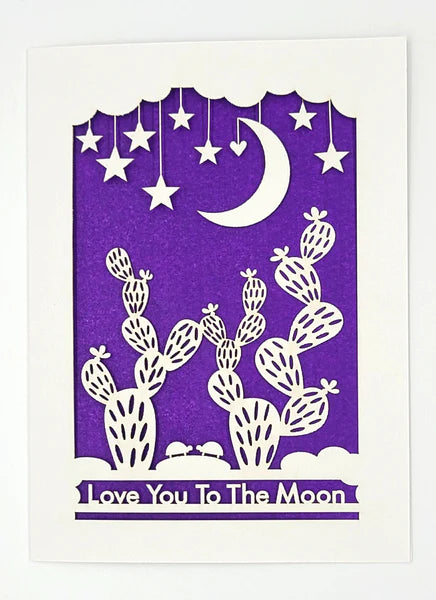 Love you to the Moon Greeting Card