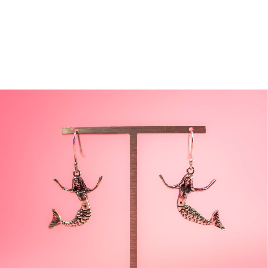 Sterling Silver Mermaid Earrings