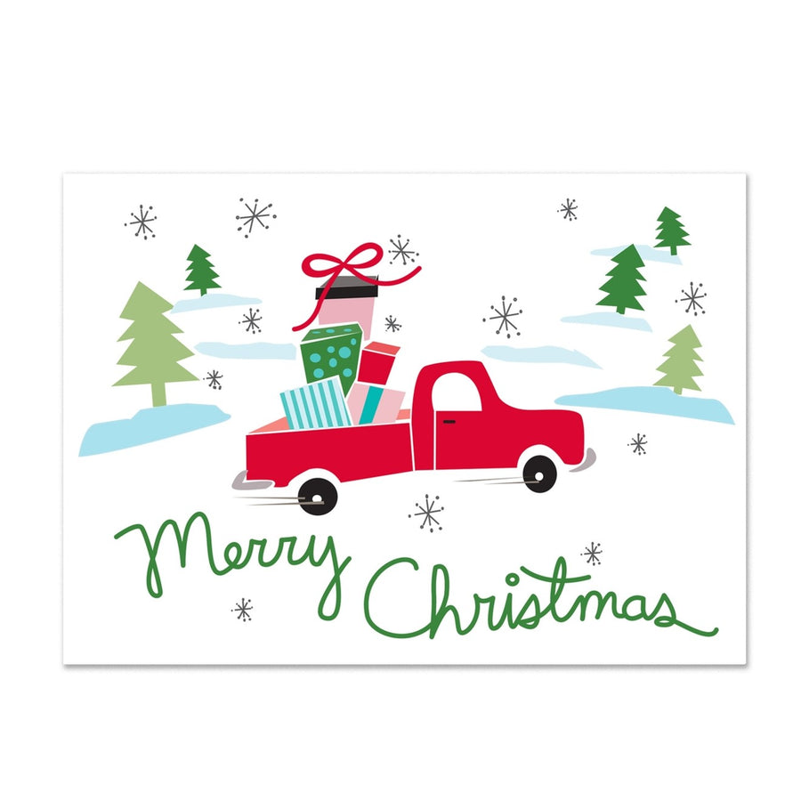 Merry Christmas Truck Holiday Card