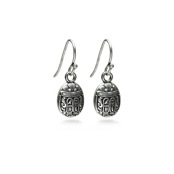 Mini Egyptian Scarab Earrings