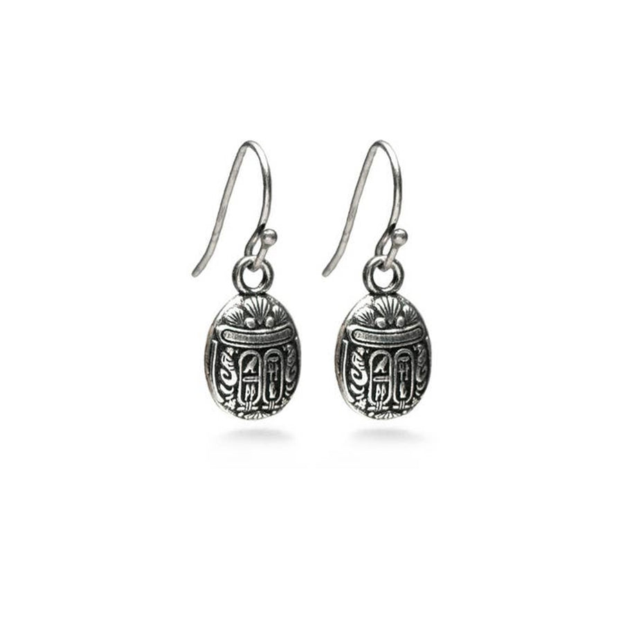 Mini Egyptian Scarab Earrings