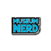 Museum Nerd Classic Neon Blue Enamel Pin