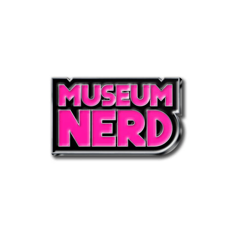 Museum Nerd Classic Hot Pink Enamel Pin