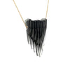 Mini Dark Grey Kinetic Shield Necklace