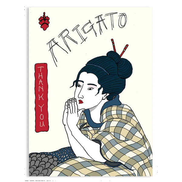 Arigato Thank You Greeting Card