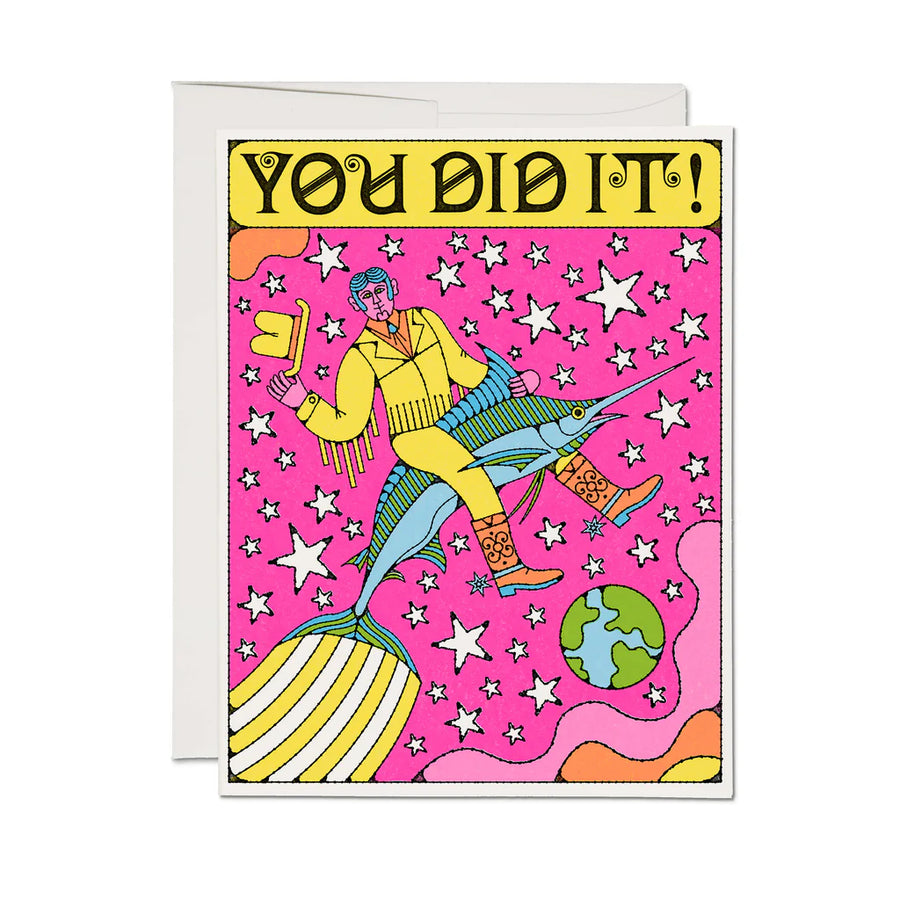 Marlin Rodeo Congratulations Greeting Card